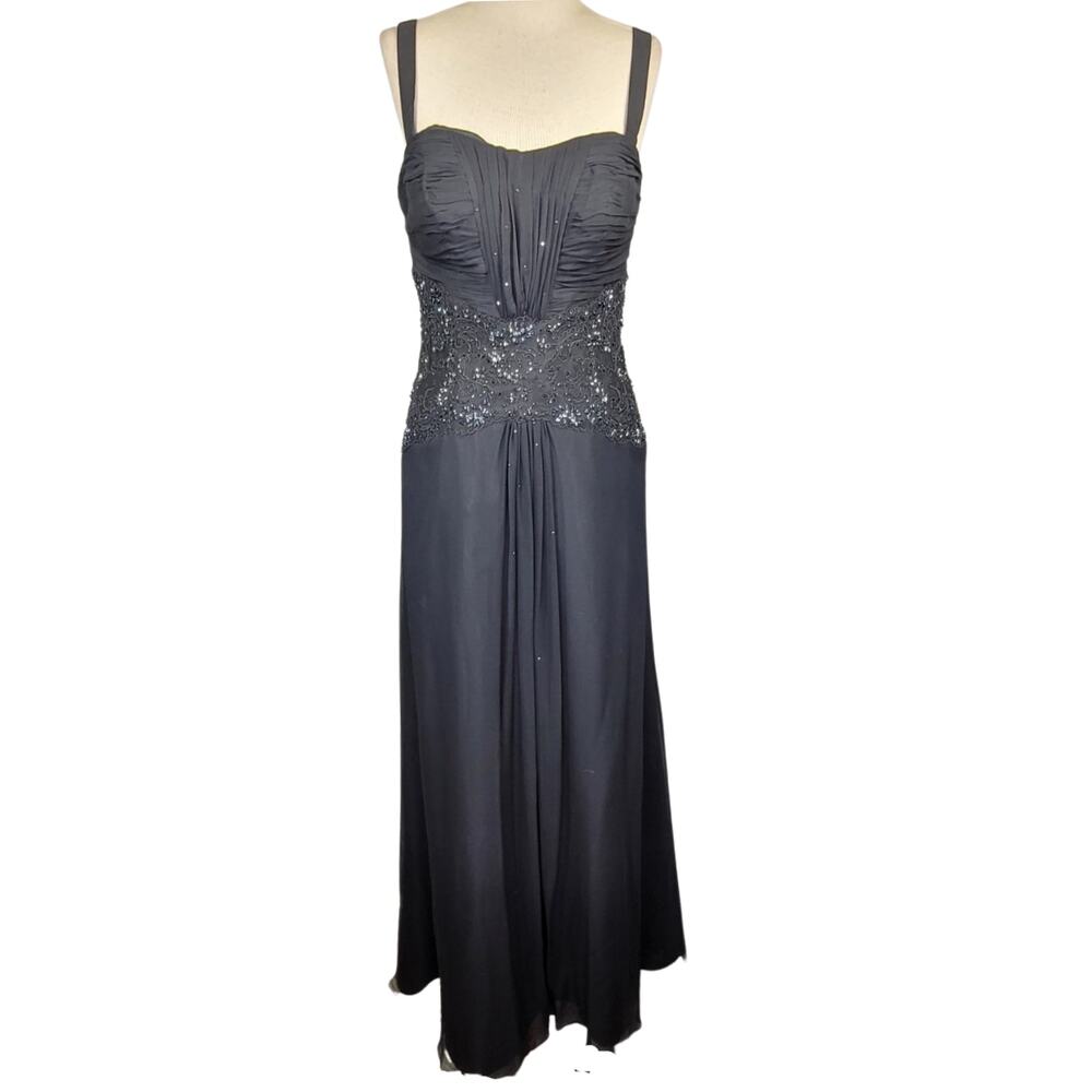 Cameron Blake Black Cocktail Dress Size 6 New with Tags